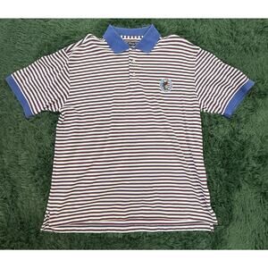 Ashworth 2005 U.S. Open Pinehurst No. 2 Men's XL Striped Golf Polo Shirt